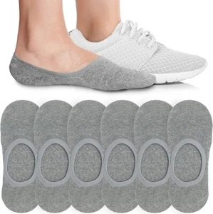 Eedor No Show Socks Womens Invisible Liner in grey low cut casual style for non slip wear
