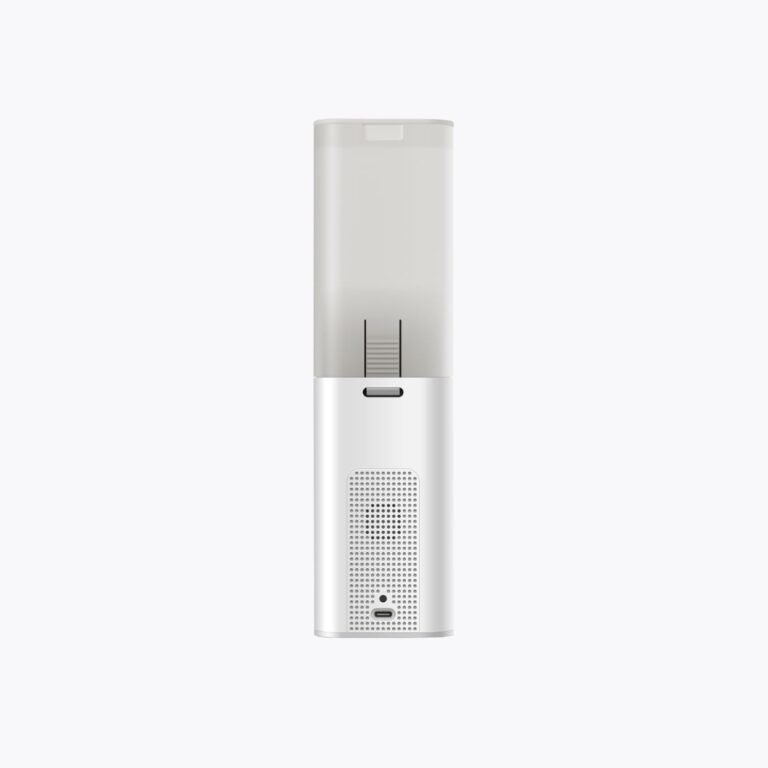PETCUBE Bites Monitoring Camera and Treat Dispenser in white with a sleek modern design