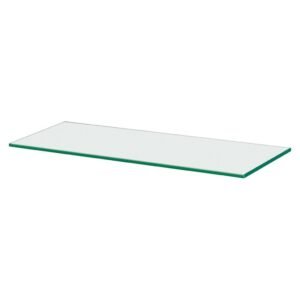 Form Eono Frosted Glass Rectangular Floating Shelf 60cm 15cm clear glass rectangular floating shelf