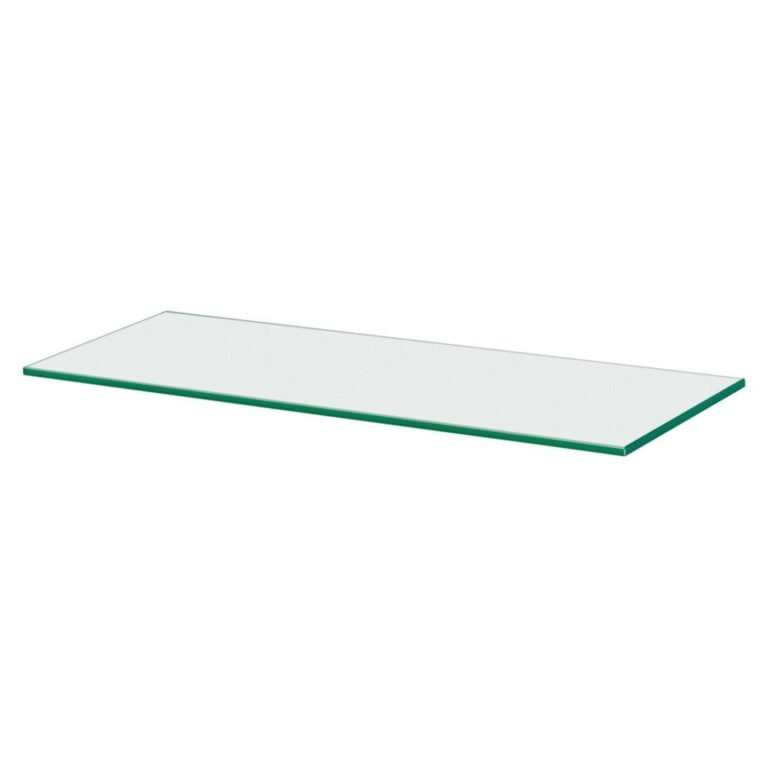 Form Eono Frosted Glass Rectangular Floating Shelf 60cm 15cm clear glass rectangular floating shelf